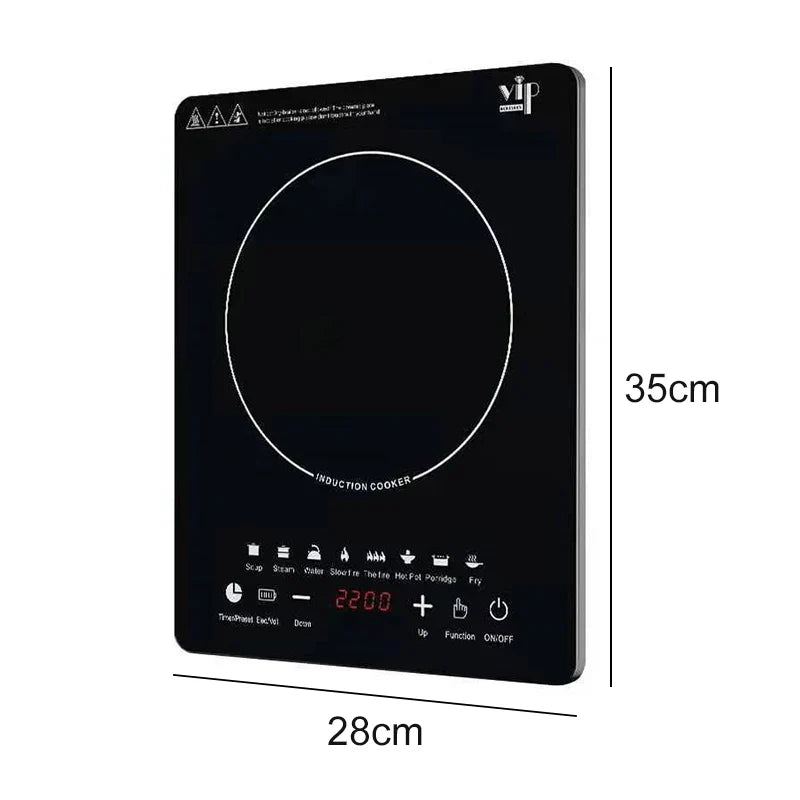 Brightique Multi-functional Home Cooking Induction Stove 110V~220V Touch Control 2200W Timeable Intelligent Energy-saving Induction Cooker