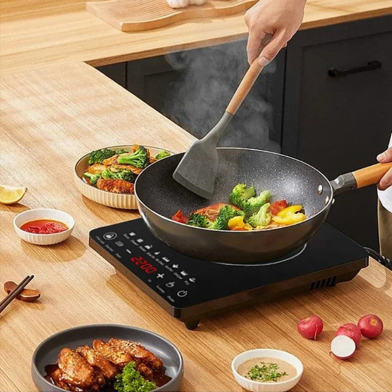 Brightique Multi-functional Home Cooking Induction Stove 110V~220V Touch Control 2200W Timeable Intelligent Energy-saving Induction Cooker