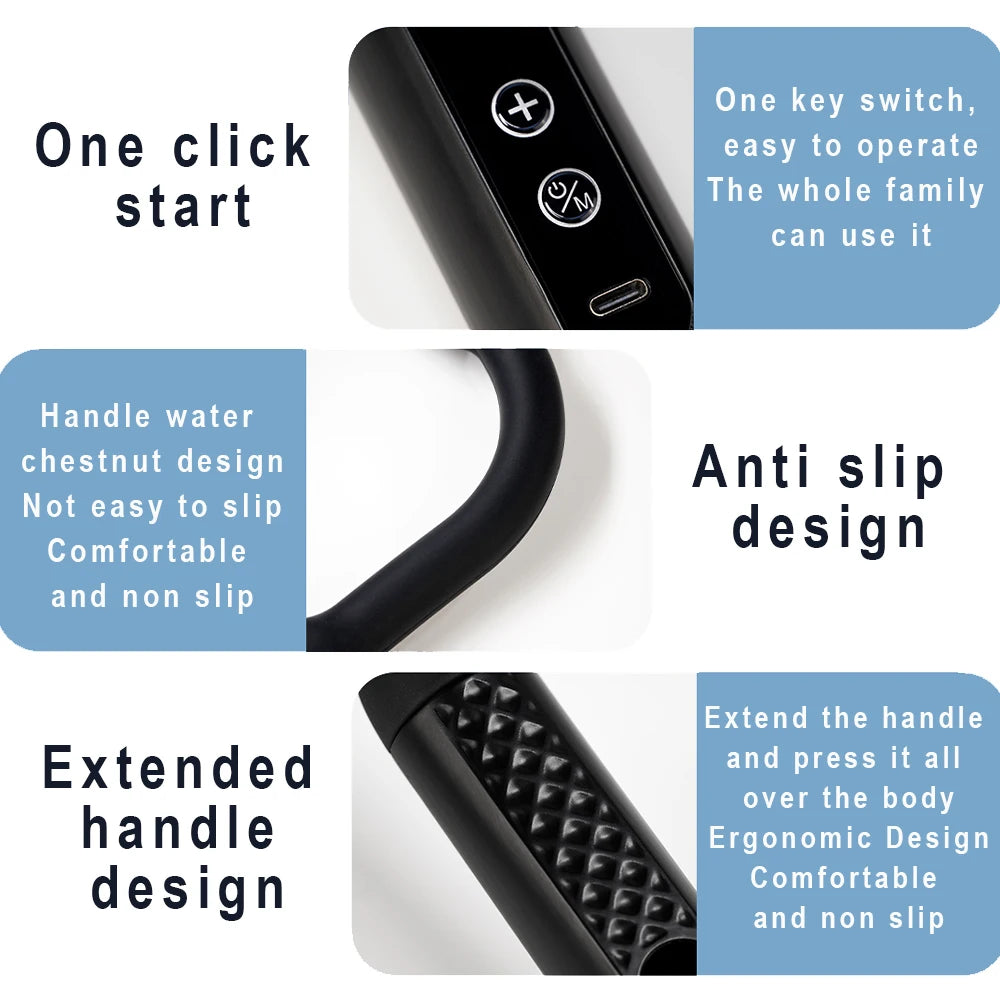 Brightique Smart Fascia Gun Electric Massager Massage Hammer Electric Fascia Gun Home Handheld Hammer Back Artifact Christmas Gift