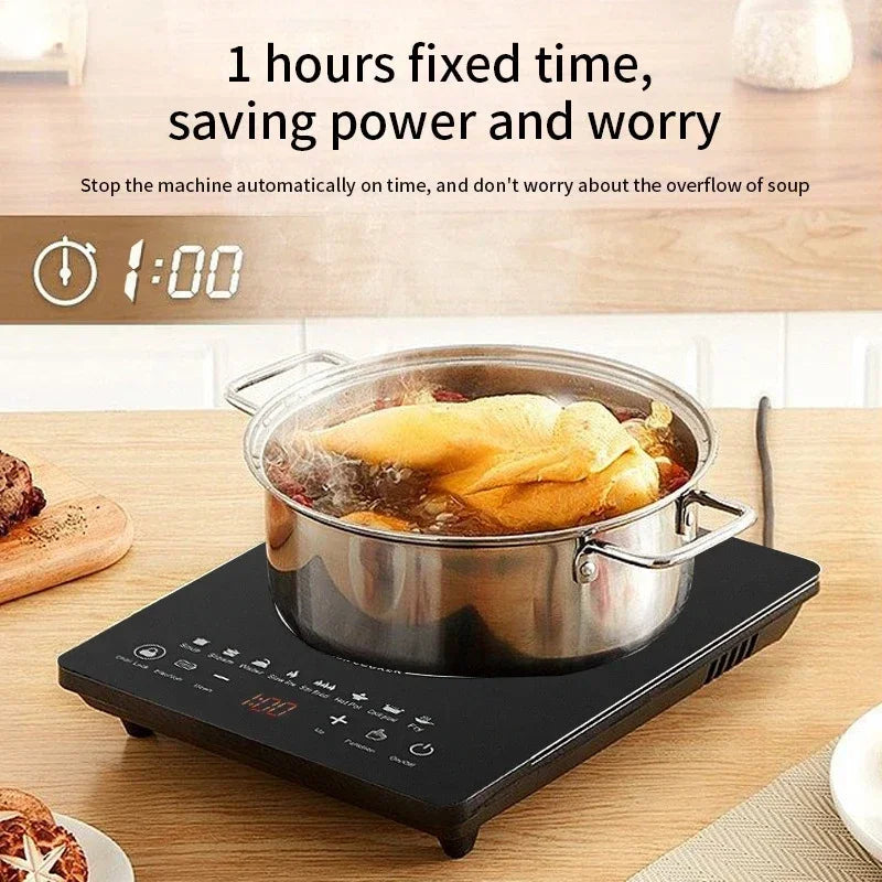 Brightique Multi-functional Home Cooking Induction Stove 110V~220V Touch Control 2200W Timeable Intelligent Energy-saving Induction Cooker