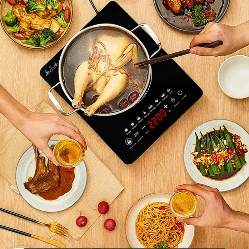 Brightique Multi-functional Home Cooking Induction Stove 110V~220V Touch Control 2200W Timeable Intelligent Energy-saving Induction Cooker