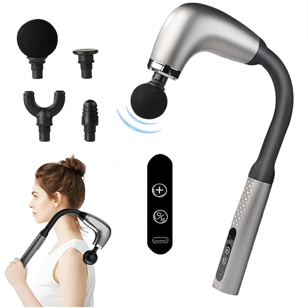Brightique Smart Fascia Gun Electric Massager Massage Hammer Electric Fascia Gun Home Handheld Hammer Back Artifact Christmas Gift