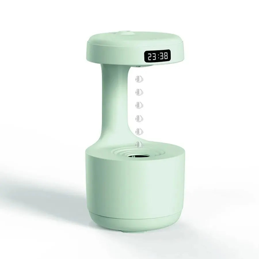Brightique Anti Gravity Humidifier with LED Clock Display,Floating Water Droplet Humidifier - for Home Deco