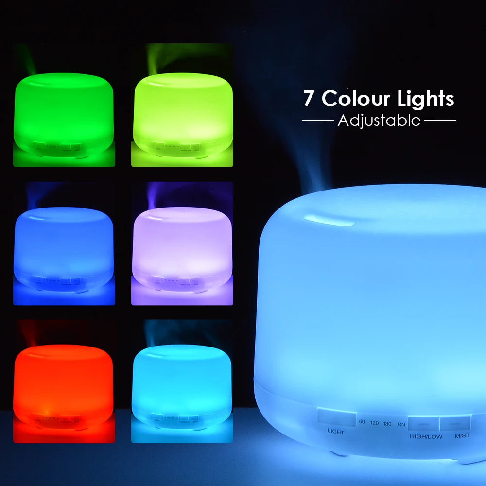 Brightique Air Humidifier Essential Oil Diffuser 300ML 500ML 1000ML With Lights Remote Control Ultrasound Electric Aromatherapy Diffuser
