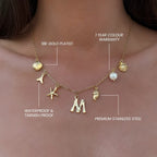 A–Z Initial Seashell Necklace