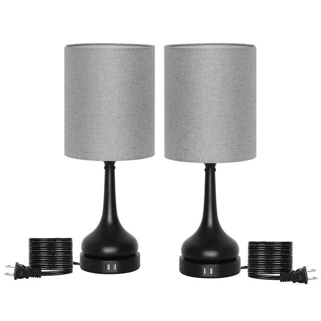 Bedside Lamp Bedroom Table Lamp Set of 2 Table Lamps with Touch Control