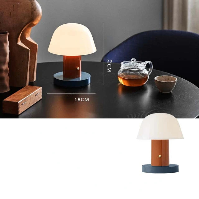 Cordless Mushroom Table Lamp