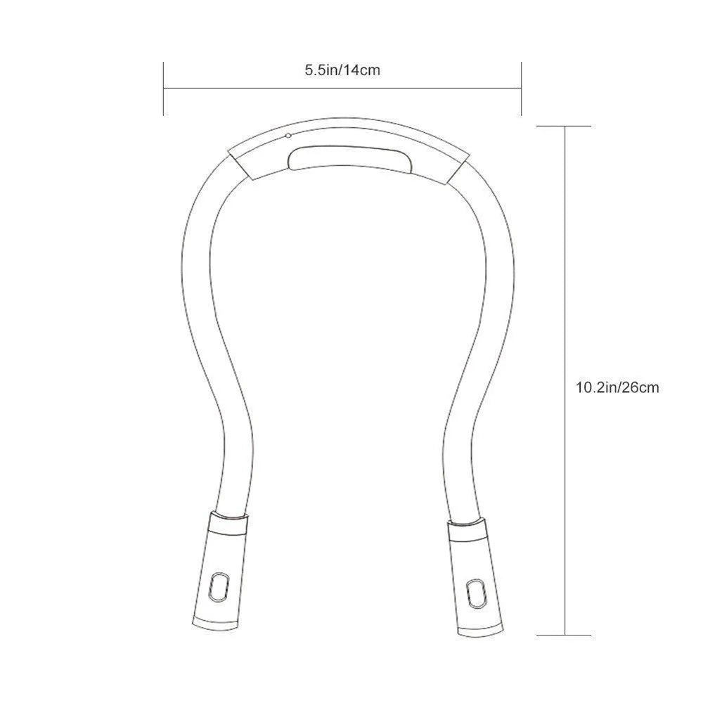 Bendable Book Lights Neck Lamp with 4 LED Lights Adjustable Brightness