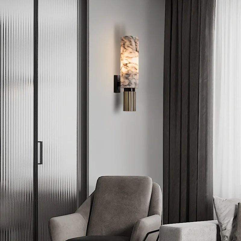 Luxury Natural Marble Wall Lamp