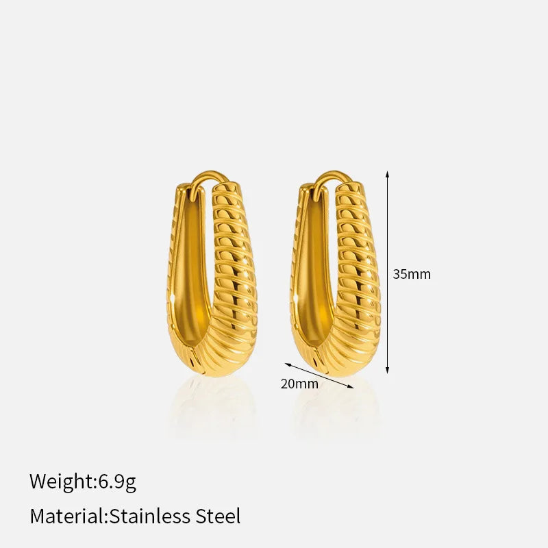 Titanium Steel Stud Earrings