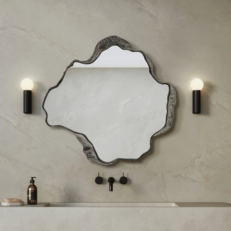 Brightique Hanging Creative Mirror Art Makeup Mirror Irregular Shaped Living Room Decoration Mirrors Dekoracyjne Lustra Home Decoration