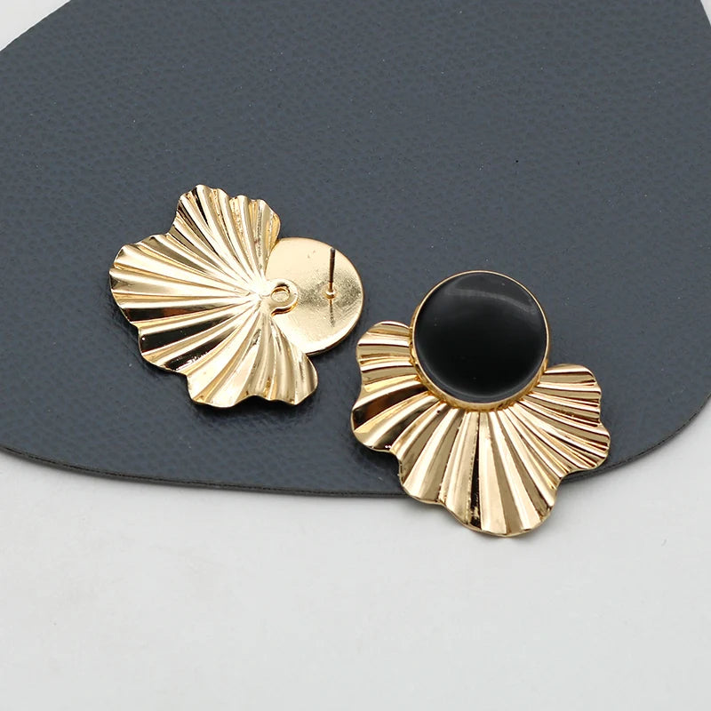 Leaf Shape Geometric Earrings