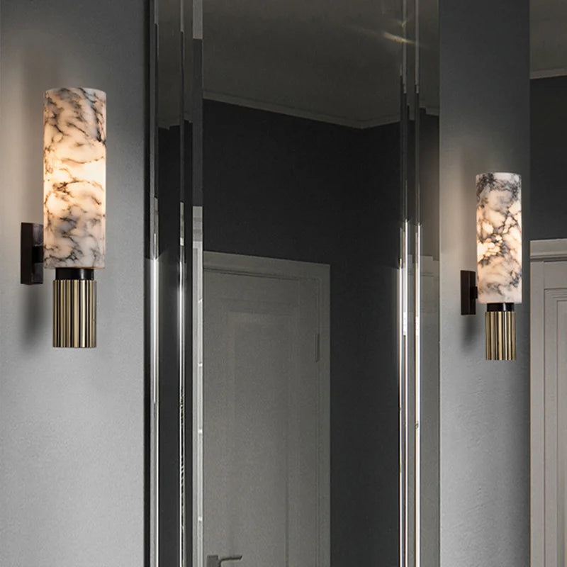 Luxury Natural Marble Wall Lamp