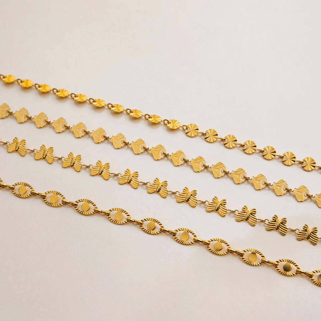 Butterfly Circular Handmade Chain Necklace