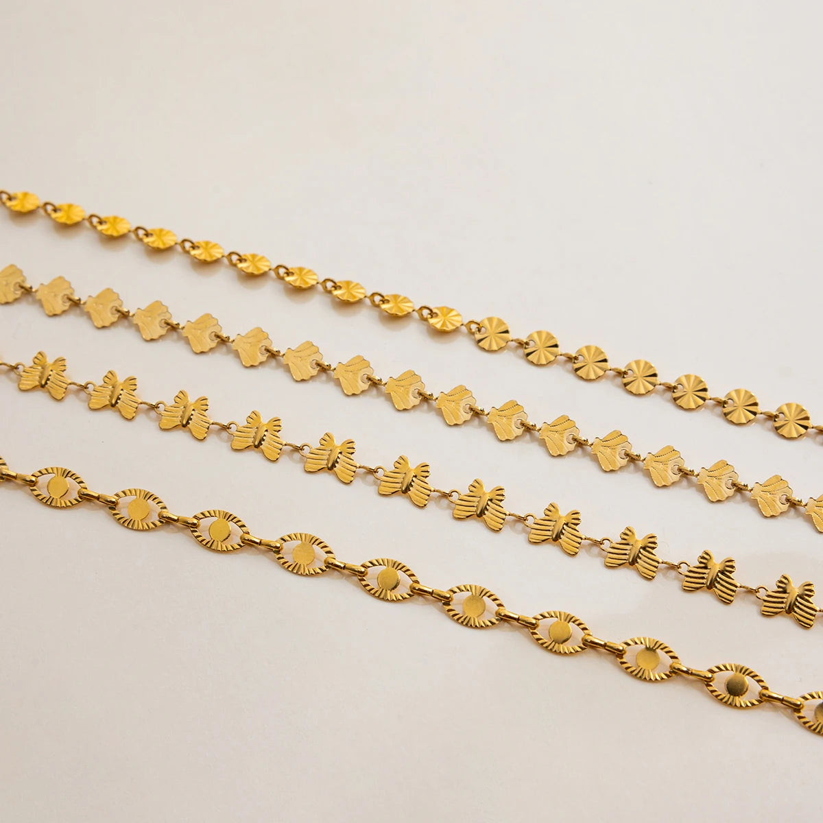 Butterfly Circular Handmade Chain Necklace