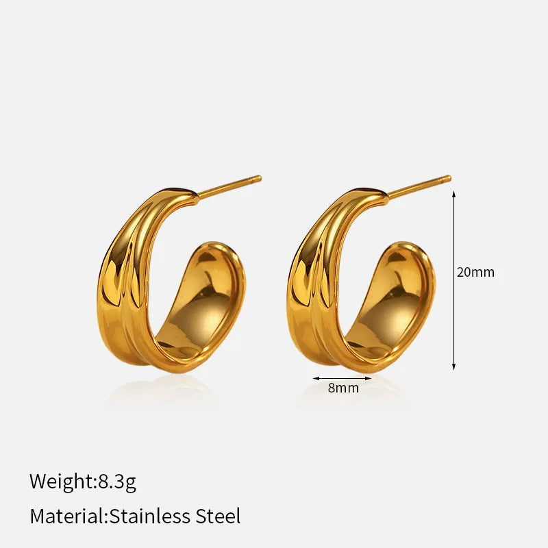 Titanium Steel Stud Earrings