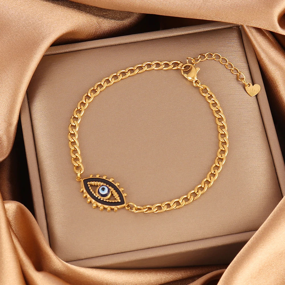 Evil Eyes Chain Bracelet