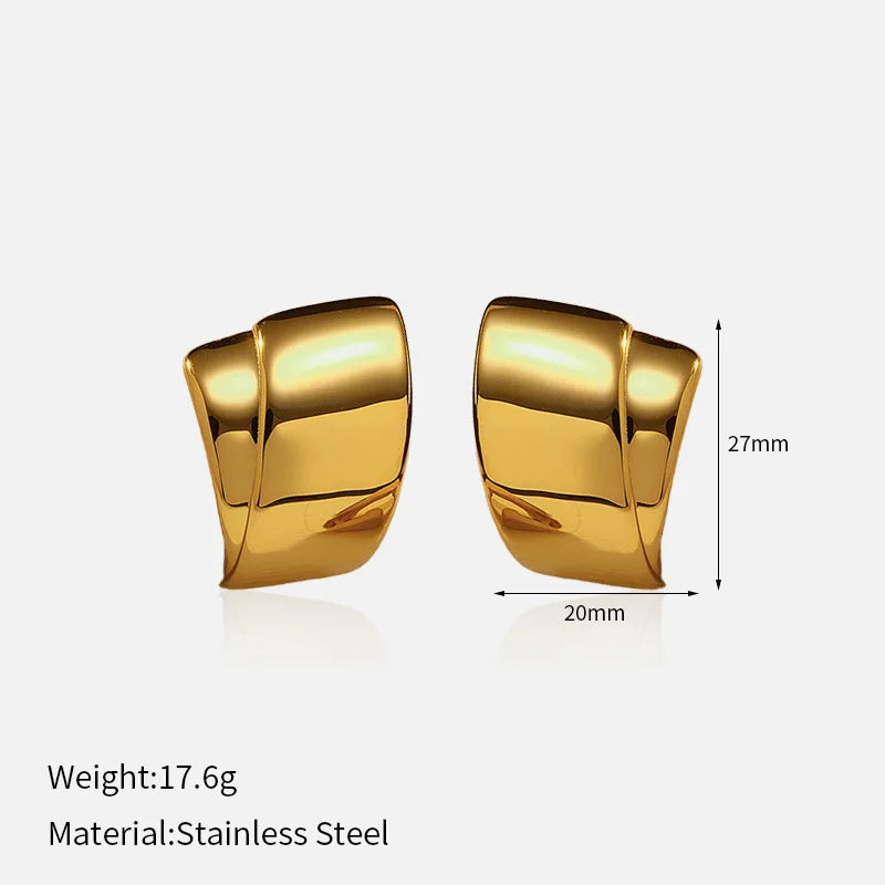 Titanium Steel Stud Earrings