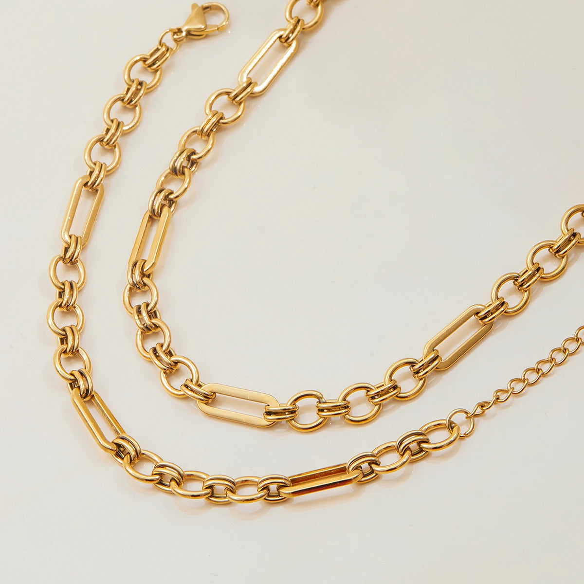 Geometric Chain Bracelet