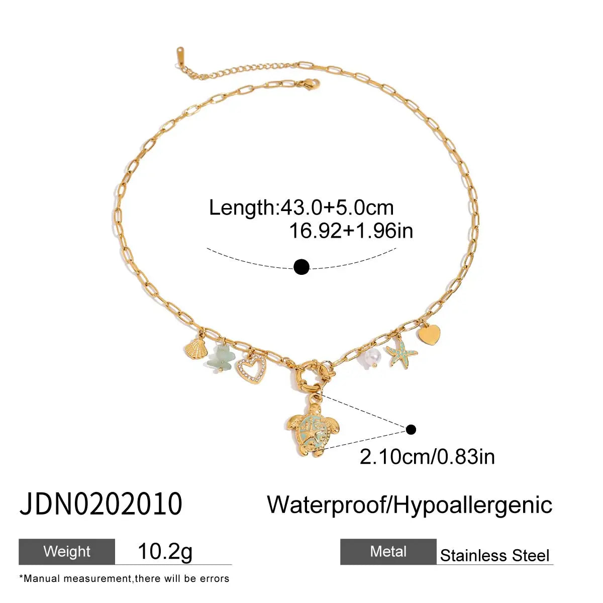 Beach Ocean Wind Conch Freshwater Pearl Pendant Necklace