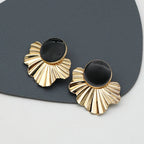Leaf Shape Geometric Earrings