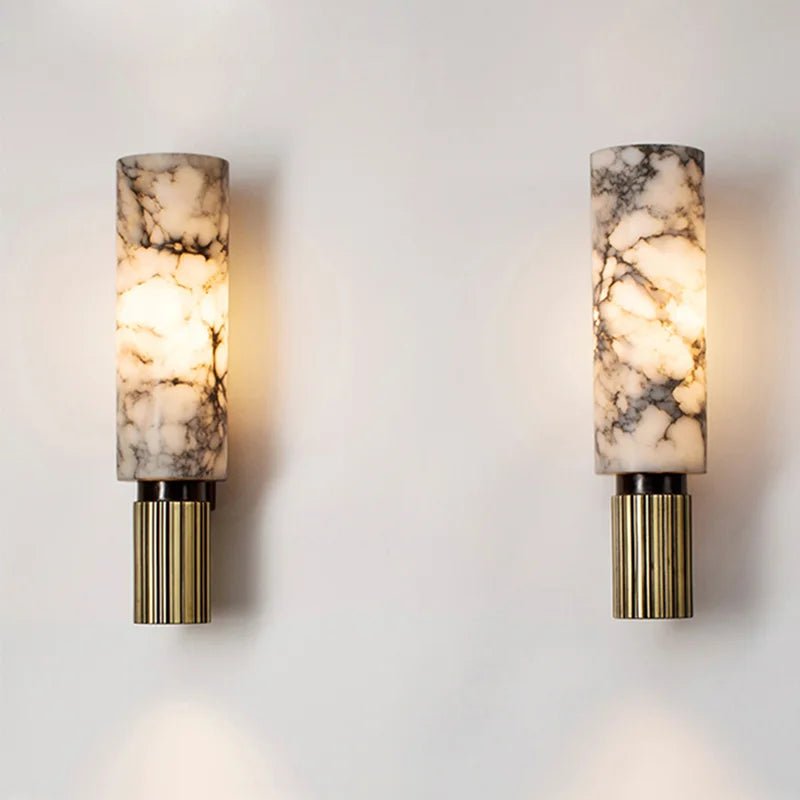 Luxury Natural Marble Wall Lamp