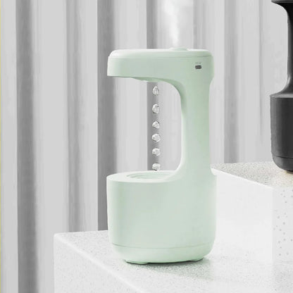 Brightique Anti Gravity Humidifier with LED Clock Display,Floating Water Droplet Humidifier - for Home Deco