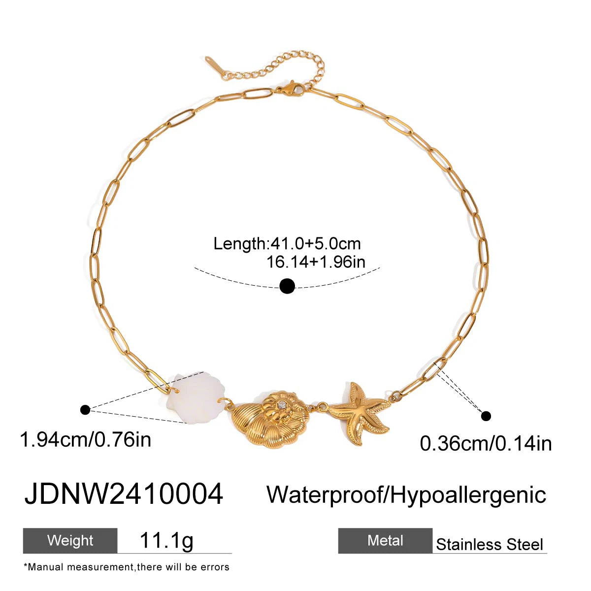 Beach Ocean Wind Conch Freshwater Pearl Pendant Necklace