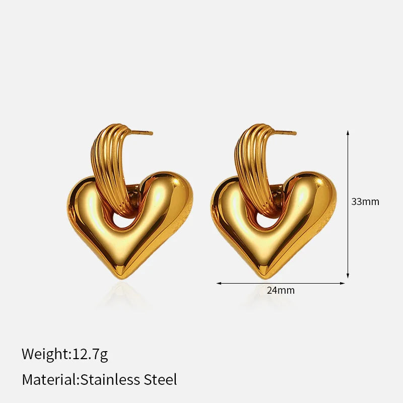 Titanium Steel Stud Earrings