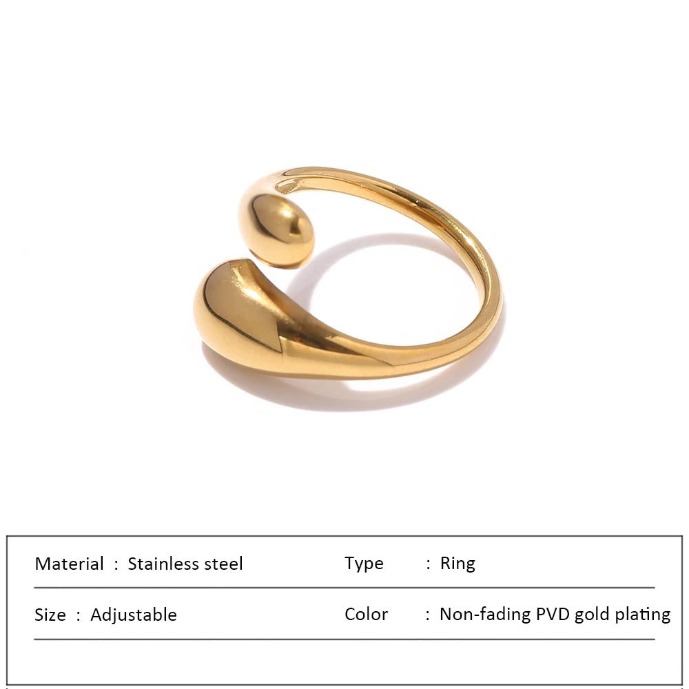 Brightique 18K Gold-Plated Cocktail Ring