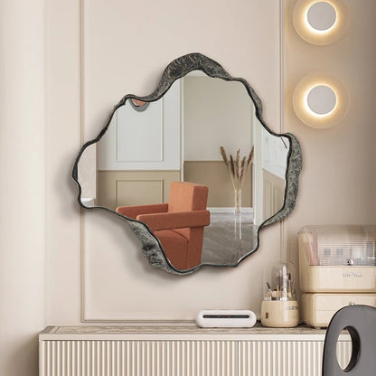 Brightique Hanging Creative Mirror Art Makeup Mirror Irregular Shaped Living Room Decoration Mirrors Dekoracyjne Lustra Home Decoration