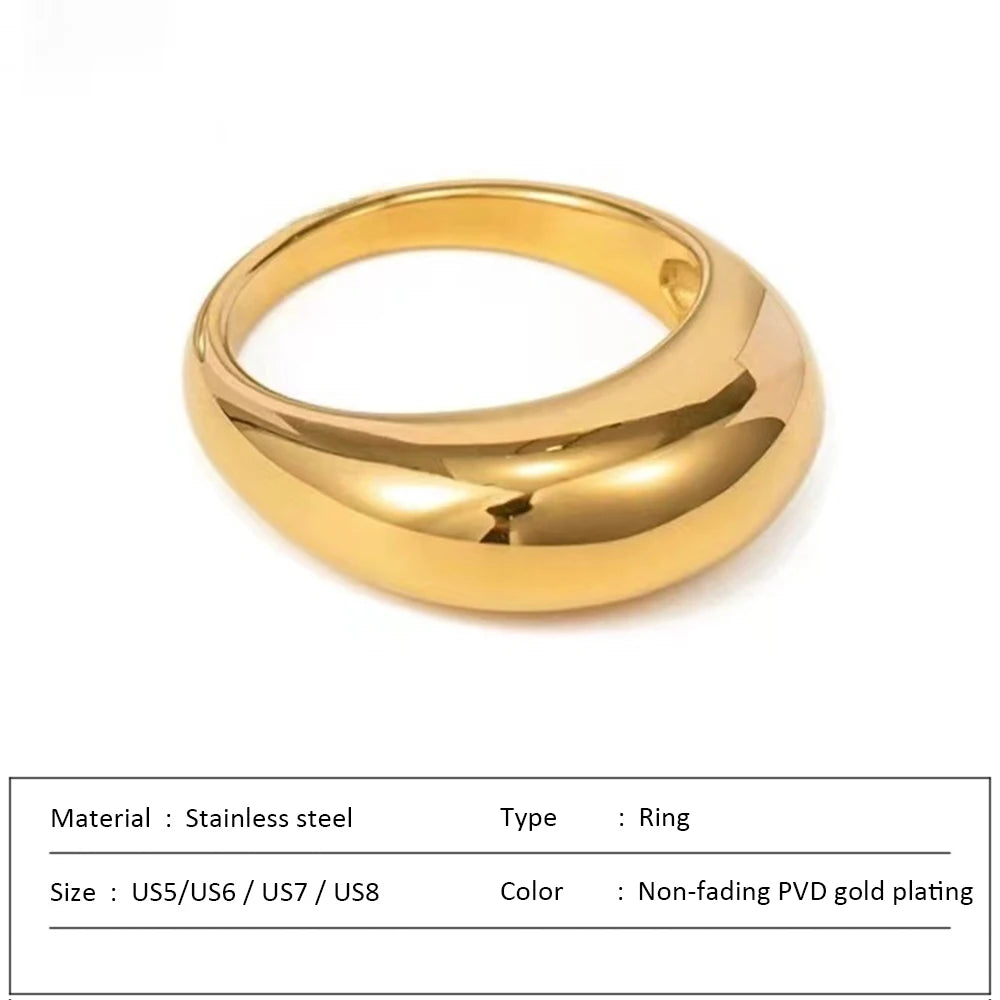 Brightique 18K Gold-Plated Cocktail Ring