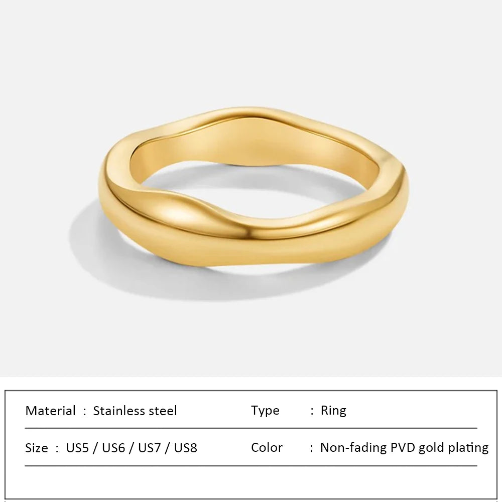 Brightique 18K Gold-Plated Cocktail Ring