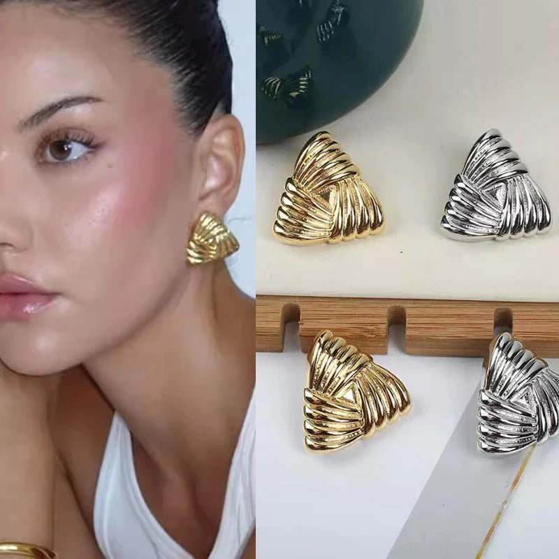 Triangle Metal Earrings