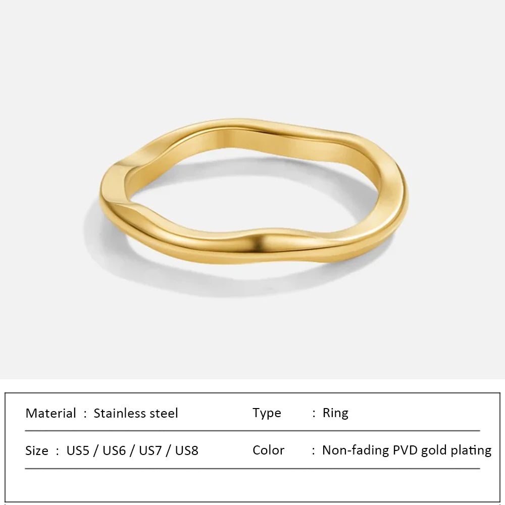 Brightique 18K Gold-Plated Cocktail Ring