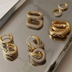 Round Huggie Hoop Earrings