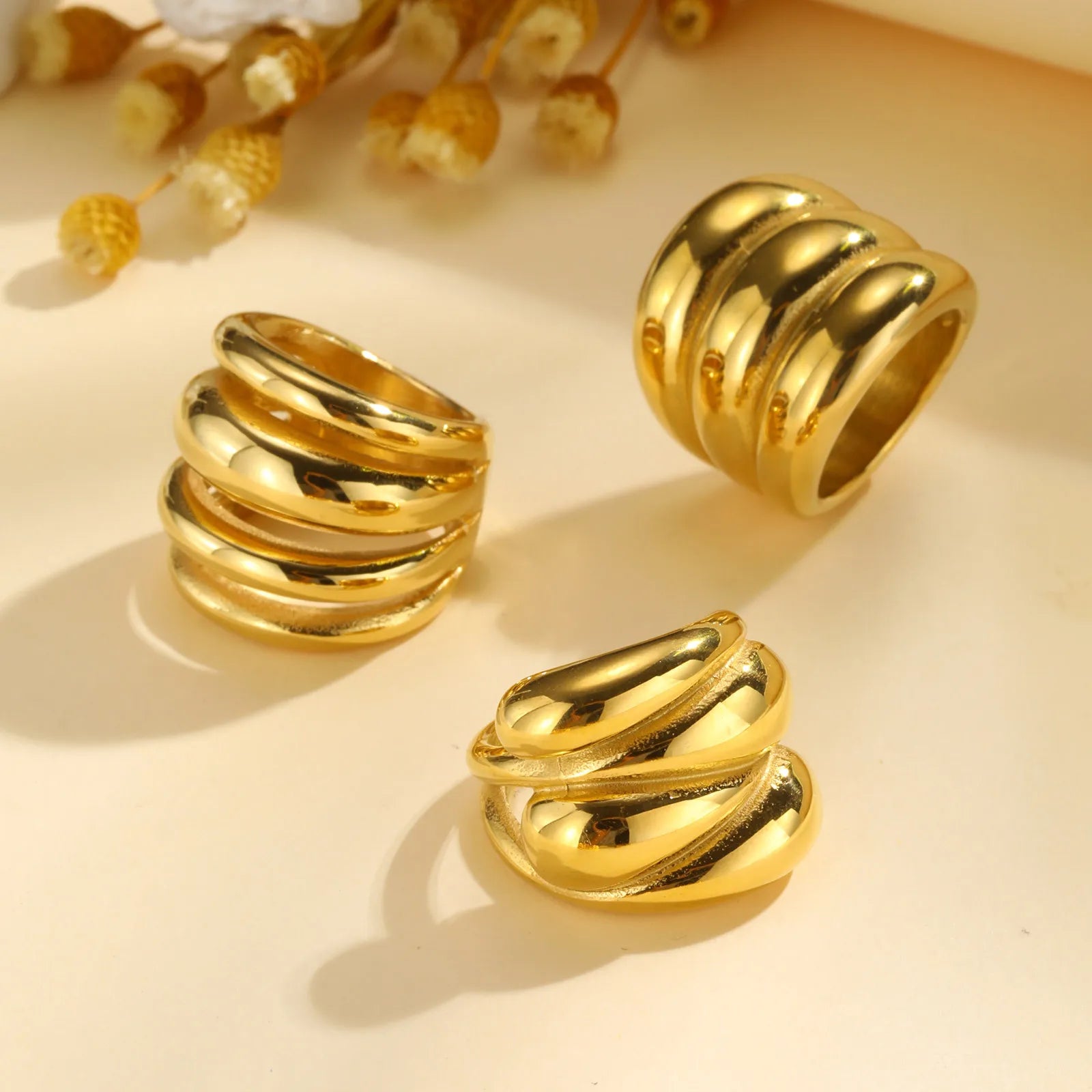 Chunky Dome Rings for Women