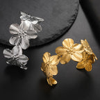 Trendy Flower Cuff Bracelet
