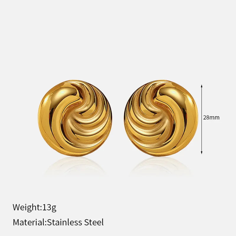 Titanium Steel Stud Earrings