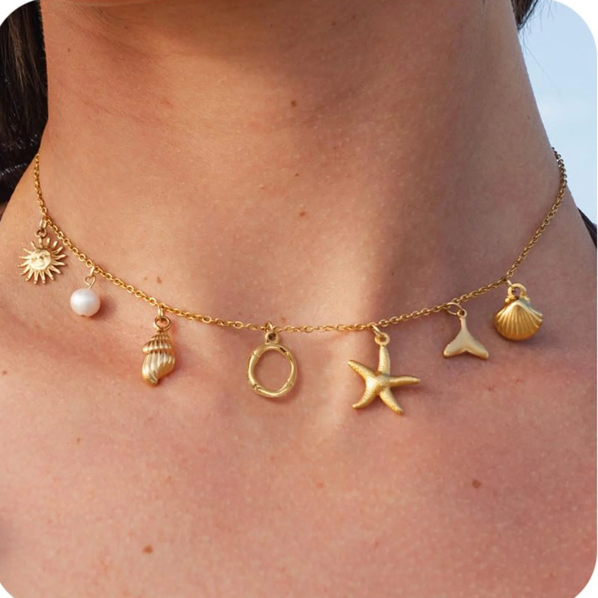 A–Z Initial Seashell Necklace