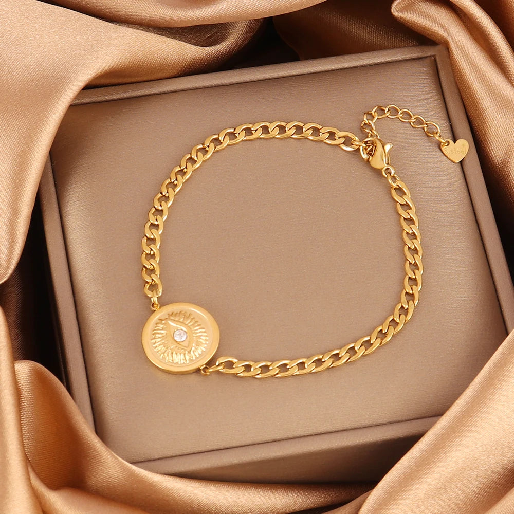Evil Eyes Chain Bracelet