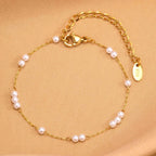 Elegant Simulated Pearl Beads Bracelets