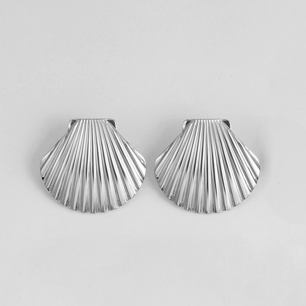 Texture Snail Conch Shell Earrings