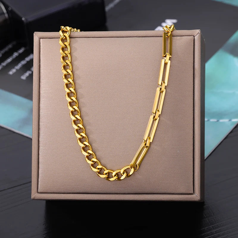 Stainless Steel Multilayer Heart Necklace