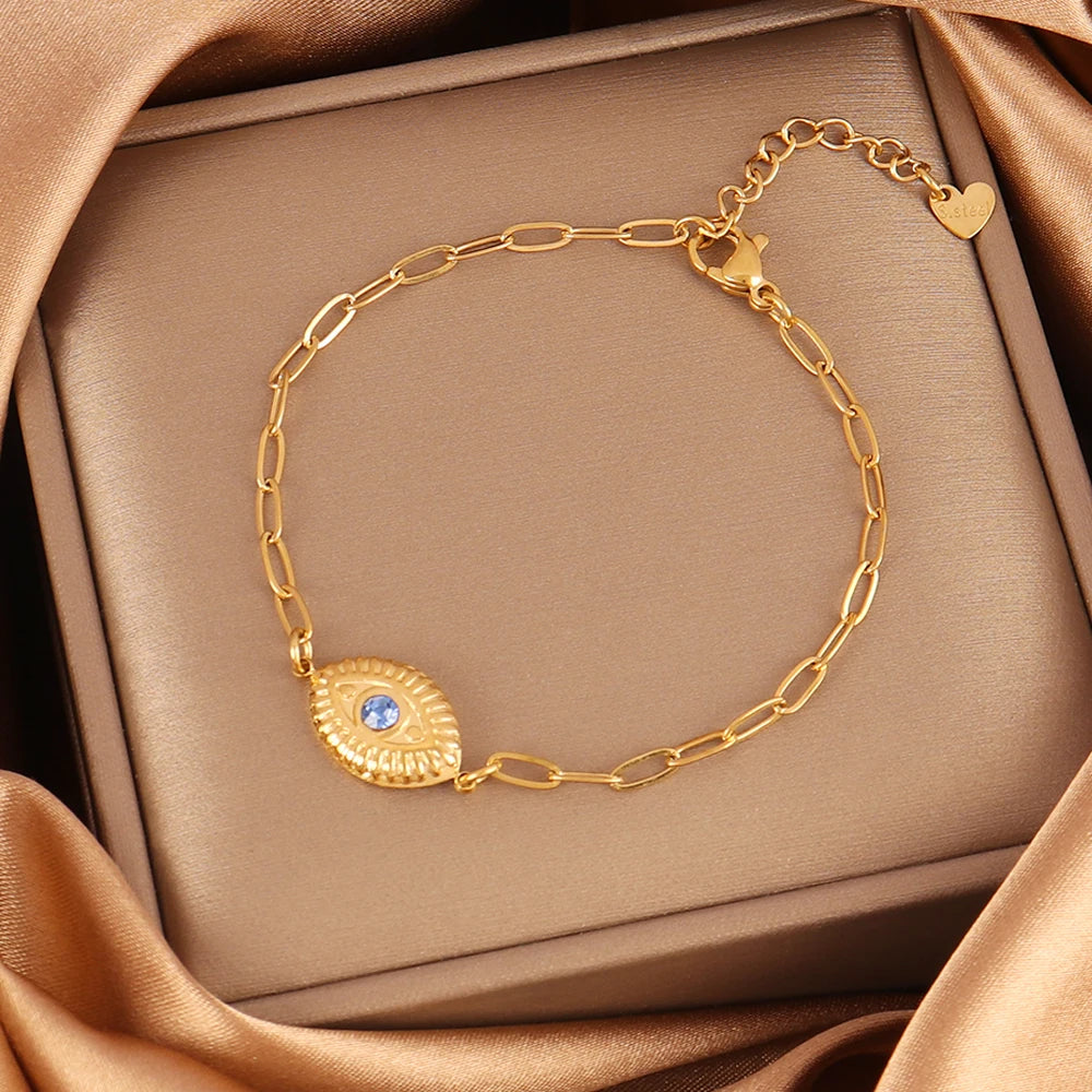 Evil Eyes Chain Bracelet