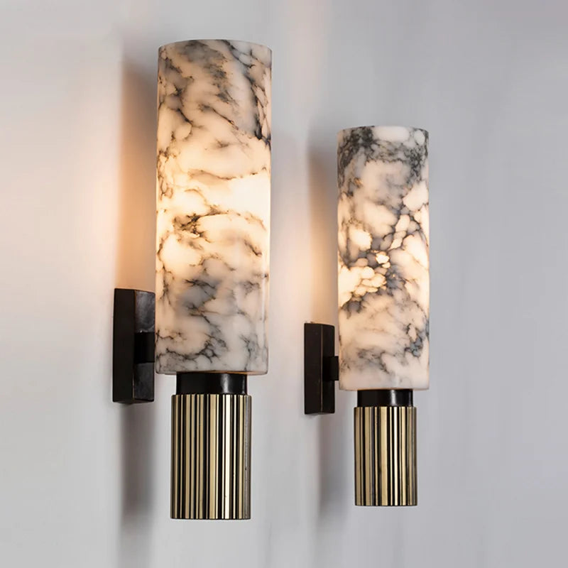 Luxury Natural Marble Wall Lamp