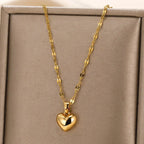Stainless Steel Multilayer Heart Necklace
