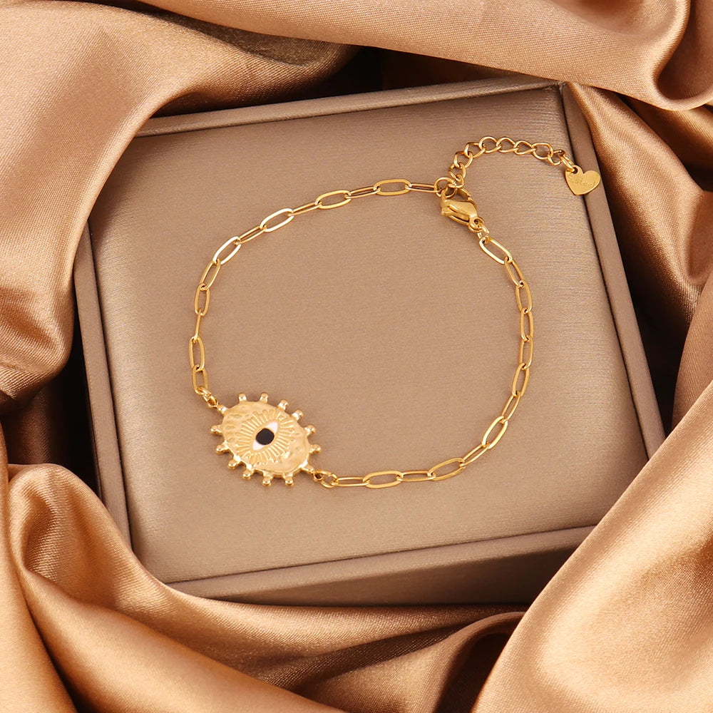 Evil Eyes Chain Bracelet
