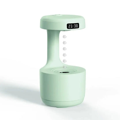 Brightique Anti Gravity Humidifier with LED Clock Display,Floating Water Droplet Humidifier - for Home Deco
