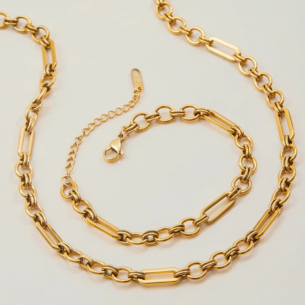 Geometric Chain Bracelet